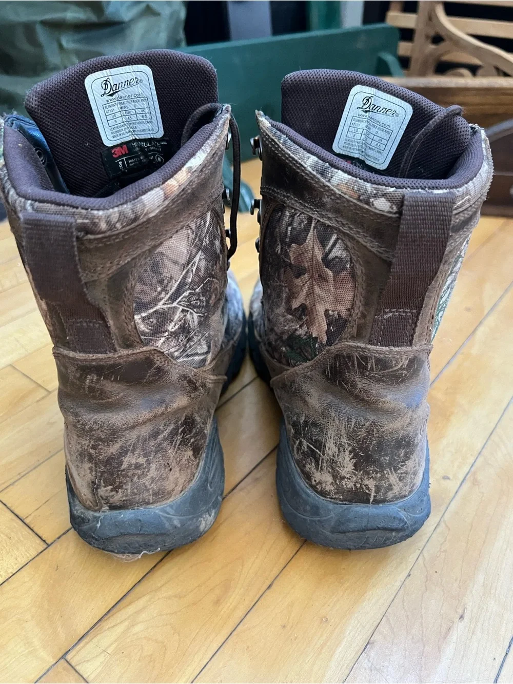 Danner Realtree Camo Lace-Up Hunting Boots in Brown